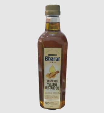 Bharat Yellow Mustard Oil Cold Pressed, 1L